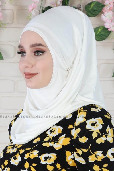 Wilda - Hijab Di Cotone Creme