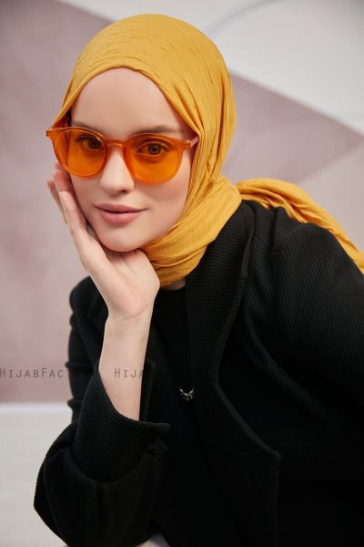Serap - Hijab Bamboo Crash Mostarda