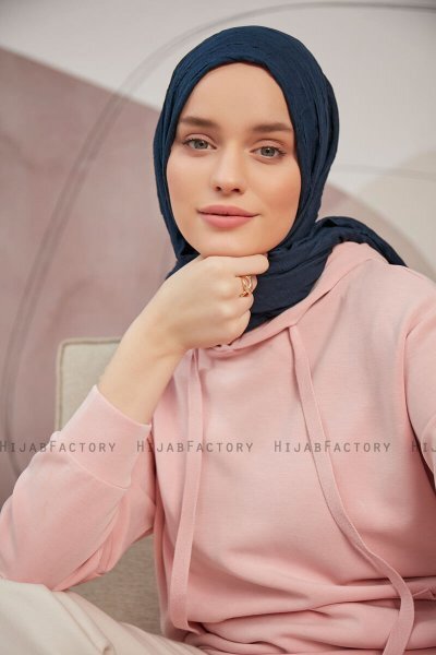 Serap - Hijab Bamboo Crash Blu Navy