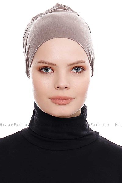 Belgin - Bonnet XXL Parizien Taupe Scuro - Ecardin