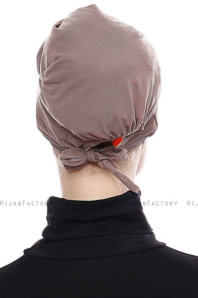 Belgin - Bonnet XXL Parizien Taupe Scuro - Ecardin