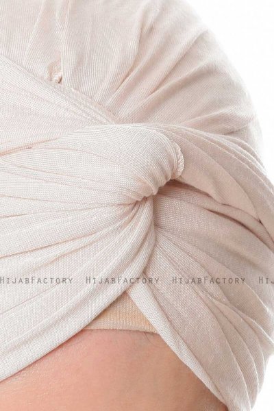 Belinay Creme Turban Hijab Ecardin 201805e