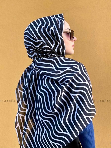 Berrin - Hijab Fantasia Di Cotone Nero - Mirach