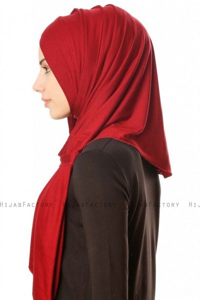 Betul - Bordò 1X Jersey Hijab - Ecardin