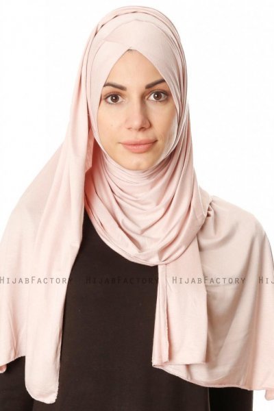 Betul - Rosa Antico 1X Jersey Hijab - Ecardin