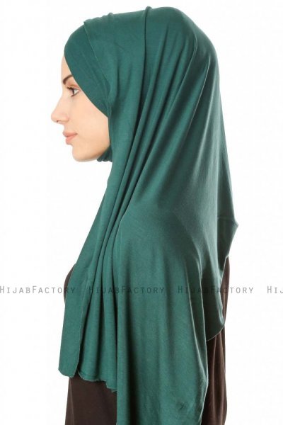 Betul - Verde Scuro 1X Jersey Hijab - Ecardin
