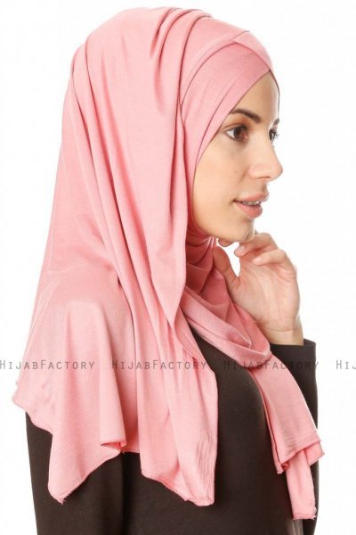 Betul - Rosa Scuro 1X Jersey Hijab - Ecardin