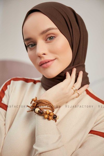 Ceyda - Hijab Cazz Marrone Scuro