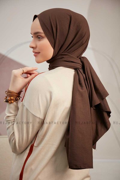 Ceyda - Hijab Cazz Marrone Scuro