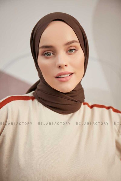 Ceyda - Hijab Cazz Marrone Scuro