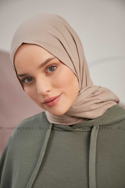 Ceyda - Hijab Cazz Taupe Scuro