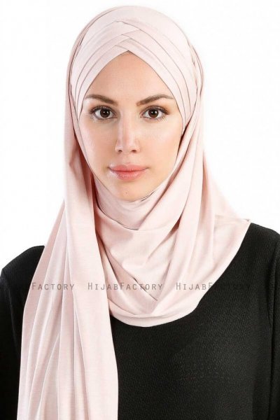Cansu Gammelrosa 3X Jersey Hijab Sjal 200913-1