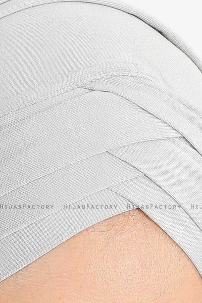 Cansu Ljusgrå 3X Jersey Hijab Sjal Ecardin 200928-5