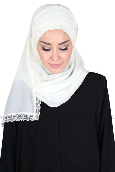 Carin - Hijab Chiffon Pratico Creme