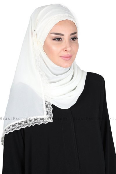Carin - Hijab Chiffon Pratico Creme