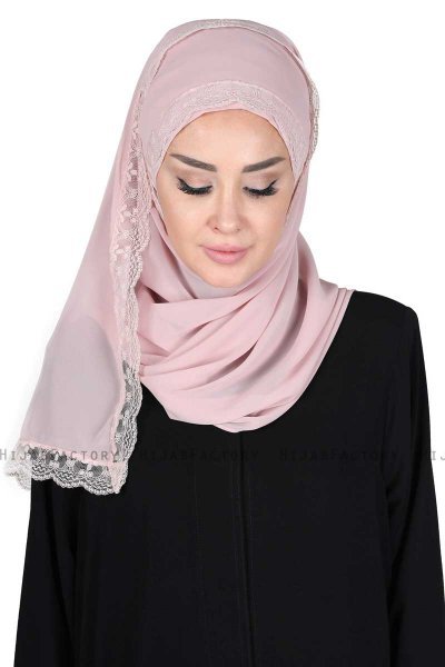 Carin - Hijab Chiffon Pratico Rosa Antico