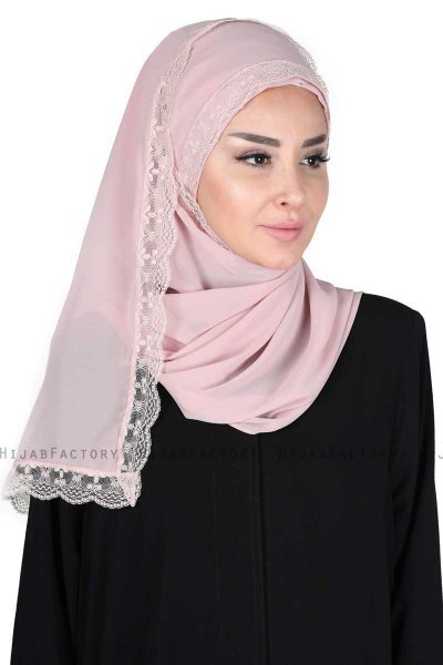 Carin - Hijab Chiffon Pratico Rosa Antico