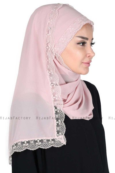 Carin - Hijab Chiffon Pratico Rosa Antico