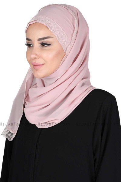 Carin - Hijab Chiffon Pratico Rosa Antico