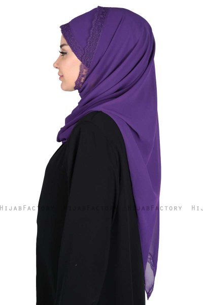 Carin - Hijab Chiffon Pratico Viola