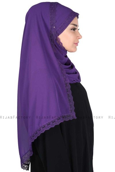 Carin - Hijab Chiffon Pratico Viola
