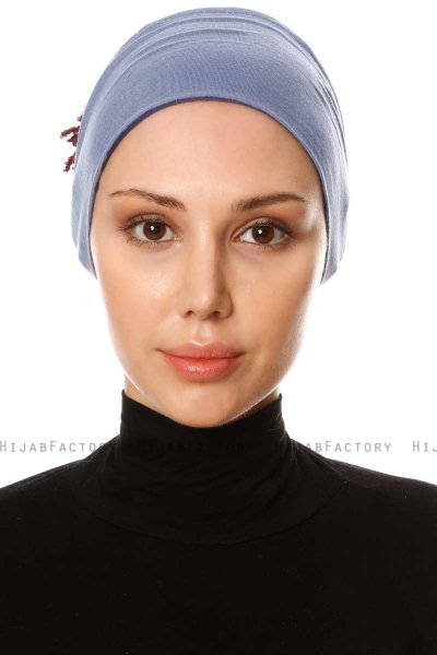 Cemre - Bandana Bonnet Indaco