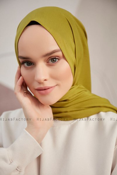 Silky Plain - Hijab Verde Oliva
