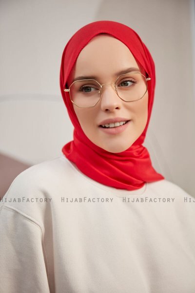 Silky Plain - Hijab Rosso