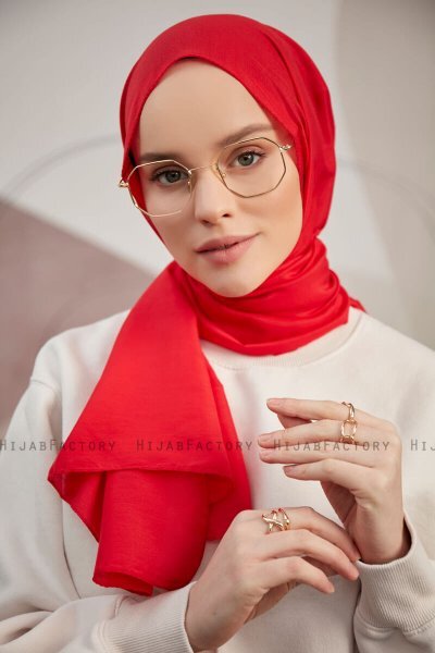Silky Plain - Hijab Rosso