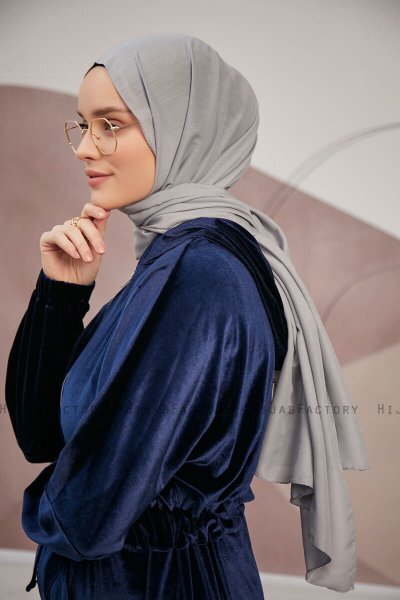 Silky Plain - Hijab Grigio