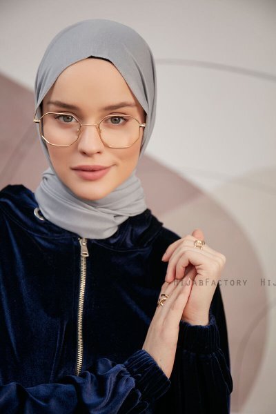 Silky Plain - Hijab Grigio