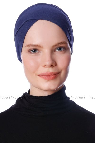 Defne - Bonnet Parizien Blu Navy - Ecardin