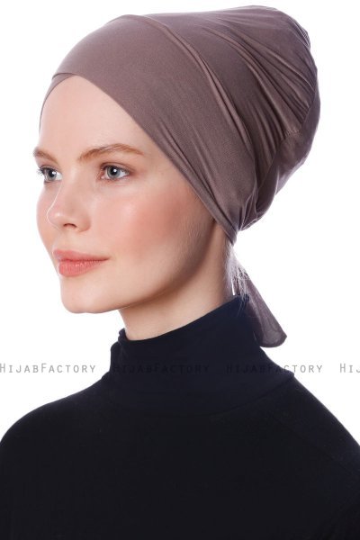 Defne - Bonnet Parizien Taupe Scuro - Ecardin