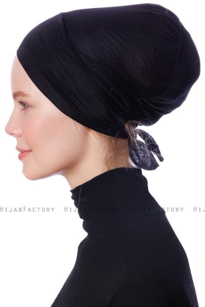 Defne - Bonnet Parizien Nero - Ecardin