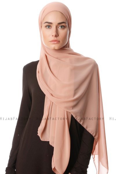 Derya - Hijab Pratico Chiffon Rosa Antico