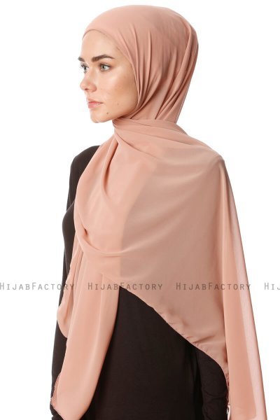 Derya - Hijab Pratico Chiffon Rosa Antico