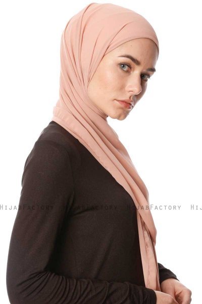 Derya - Hijab Pratico Chiffon Rosa Antico