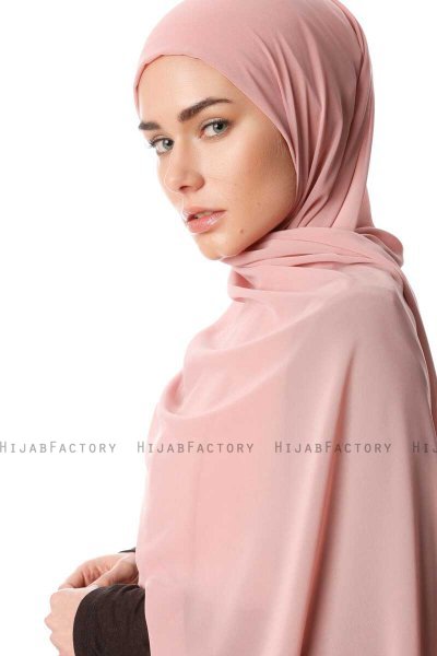 Derya - Hijab Pratico Chiffon Salmone