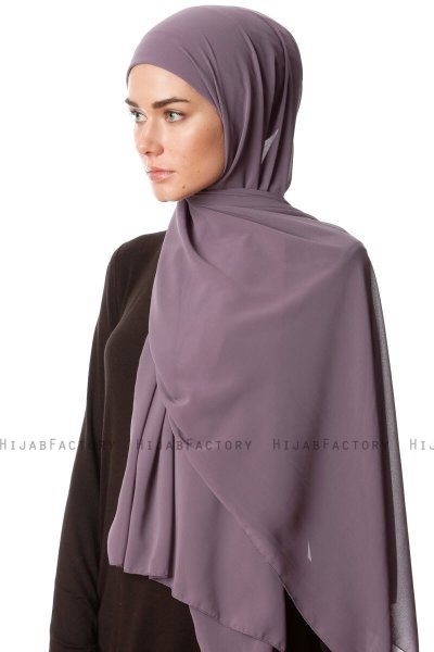 Derya - Hijab Pratico Chiffon Viola