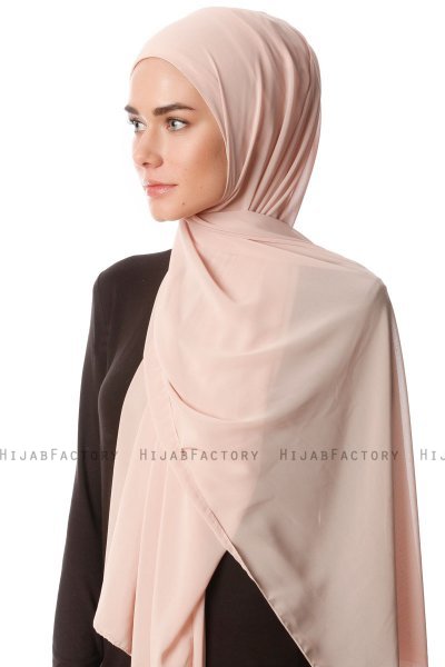 Derya - Hijab Pratico Chiffon Beige Chiaro