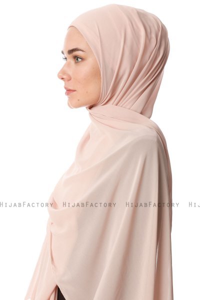 Derya - Hijab Pratico Chiffon Beige Chiaro