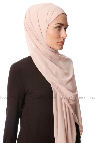 Derya - Hijab Pratico Chiffon Beige Chiaro