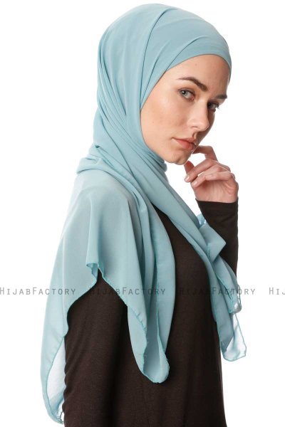 Derya - Hijab Pratico Chiffon Menta