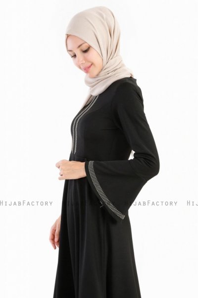 Deste Svart Abaya Klänning Miss Halima 250819-2