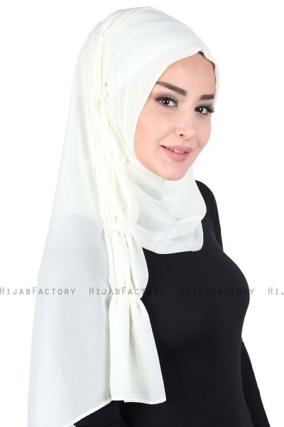 Disa - Hijab Chiffon Pratico Creme