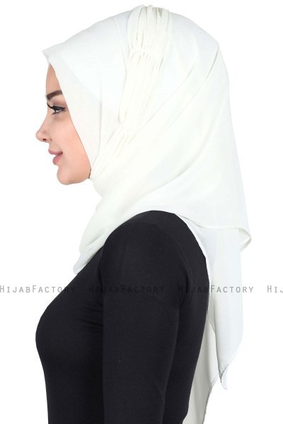 Disa - Hijab Chiffon Pratico Creme
