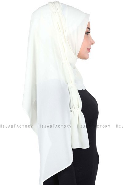 Disa - Hijab Chiffon Pratico Creme