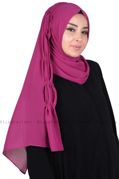 Disa - Hijab Chiffon Pratico Fucsia