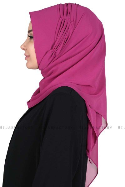 Disa - Hijab Chiffon Pratico Fucsia