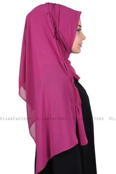 Disa - Hijab Chiffon Pratico Fucsia